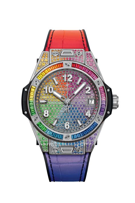 hublot one click sapphire rainbow schwaz|Big Bang One Click Steel Rainbow 39 mm .